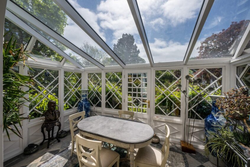 The property's conservatory.