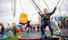 Carter Hay (3) on the  Bungee Swing. Image: Darrell Benns/DC Thomson
