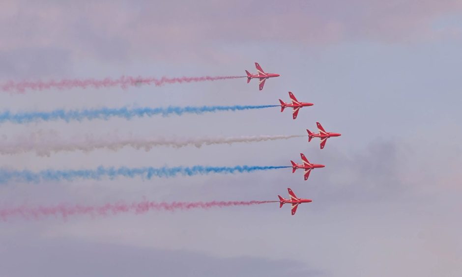 Red Arrows display