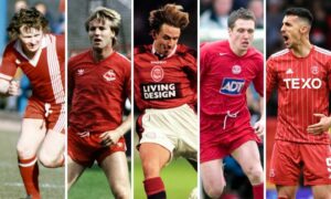 Just some of Aberdeen's home kits from over the years.