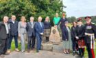 A ceremony to unveil the final stone was held yesterday. Image: Moray Council.