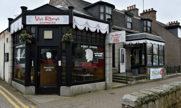 Exterior view of Via Roma in Inverurie.