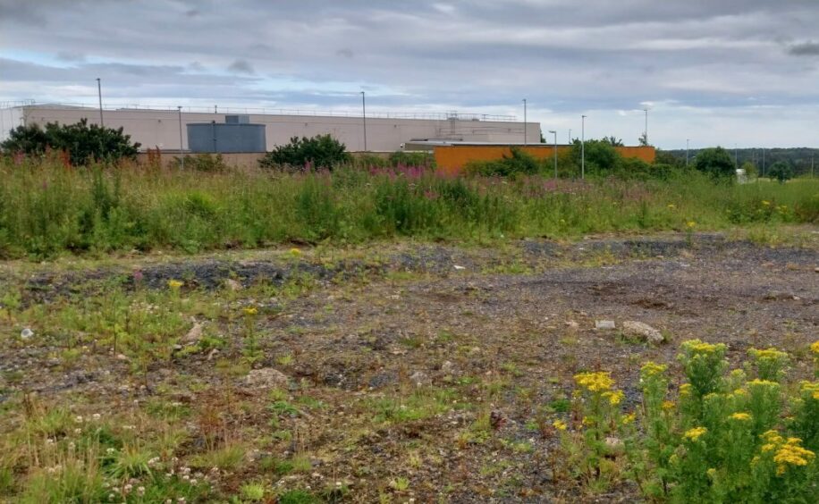 What the site of the proposed church currently looks like