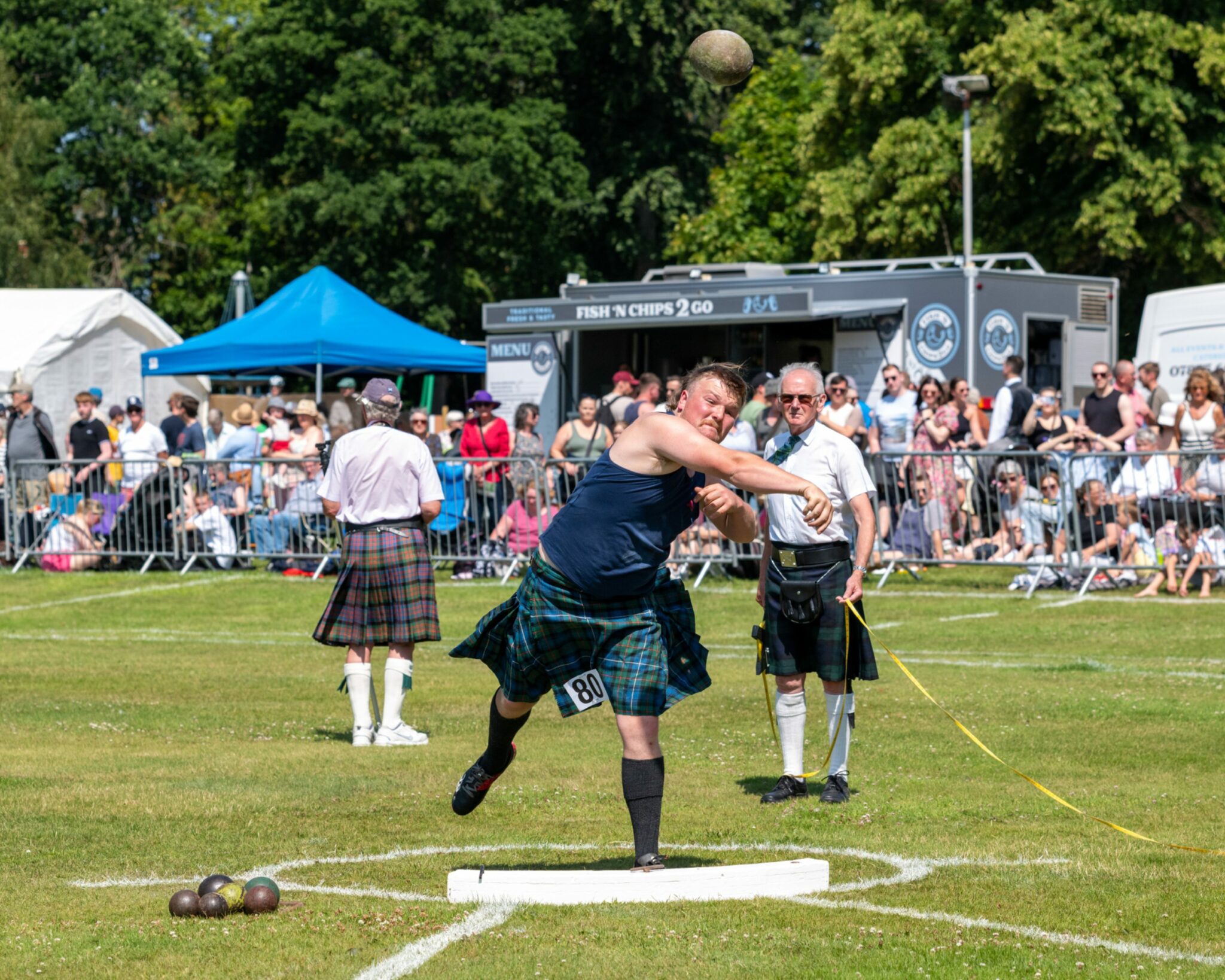 Thousands turn out for 95th Forres Highland Games