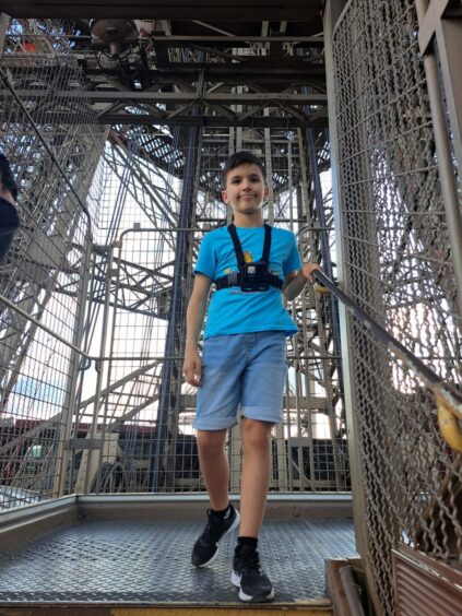 Filip Cegar climbed 674 steps to the top. Image: The Archie Foundation.