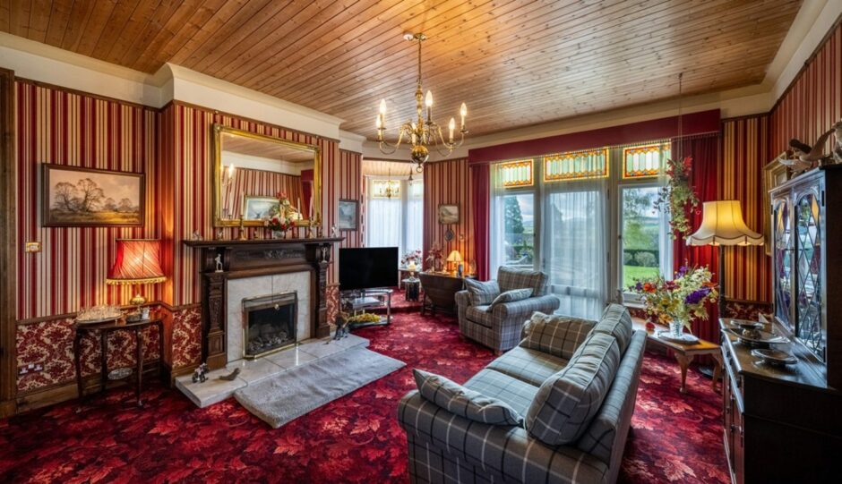 Another living room within the property in Banchory.