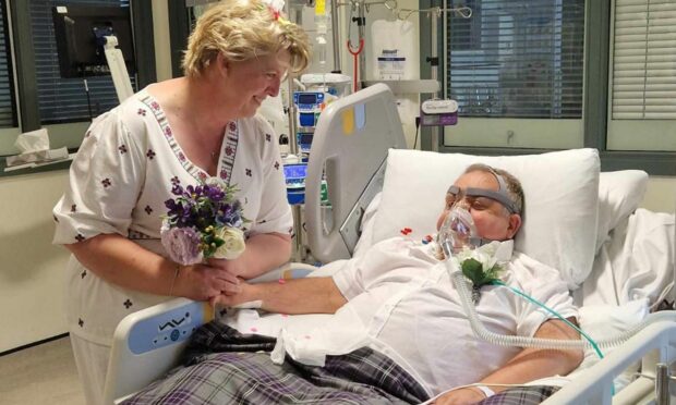 John and Lesley Gallacher were married in a Glasgow hospital wedding as he fought for his life.