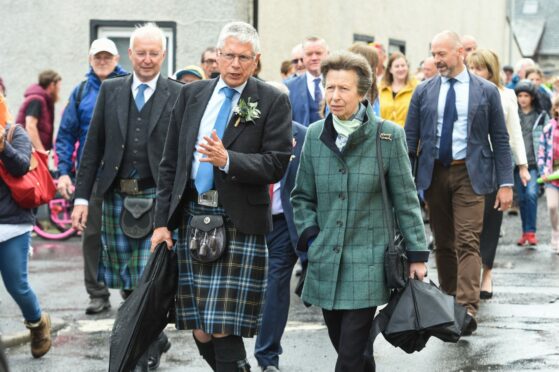 Princess Anne recently attended the Portsoy Boat Festival for its 30th anniversary - and will now head further north for the Tall Ships in Lerwick. Image: Jason Hedges/ DC Thomson.
