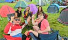 Coray, Rebecca Ross, Katie Macpherson, Millie Ross and Fraser Hampton at Belladrum on Thursday. Image: Jason Hedges/DC Thomso