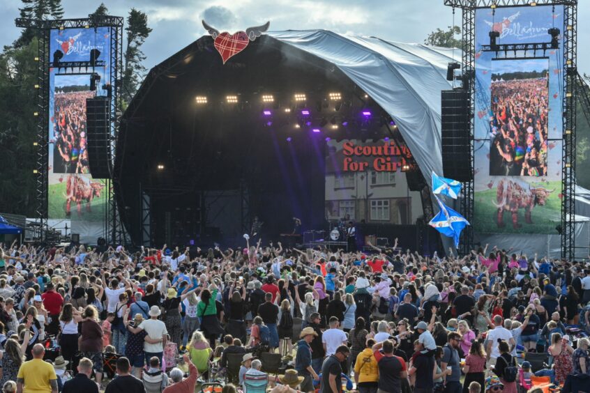 The Belladrum Tartan Heart Festival stage in 2023