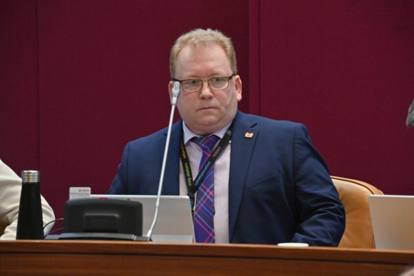 Jonathan Belford laid out the council's pending budgetary woe to councillors this week. Image: Kenny Elrick/DC Thomson