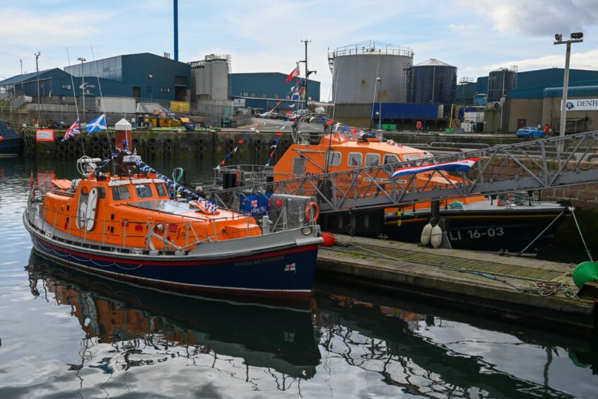 The RNLI lifeboat open day in Peterhead.