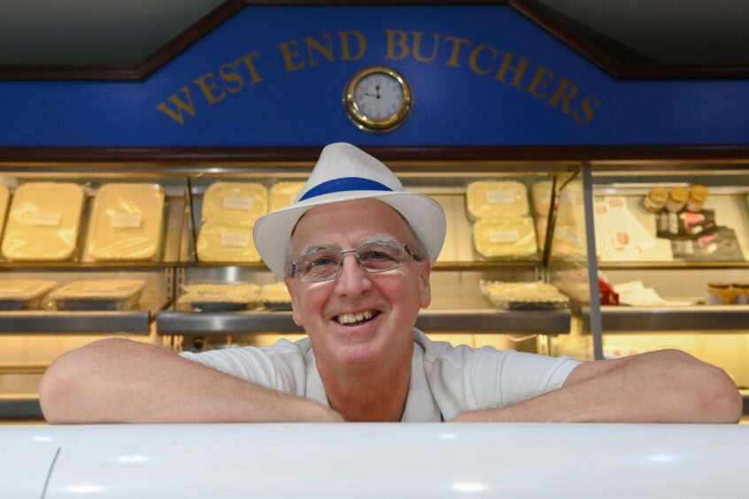 David Sandison joined West End Butcher when he was 11. Image: Kenny Elrick/DC Thomson