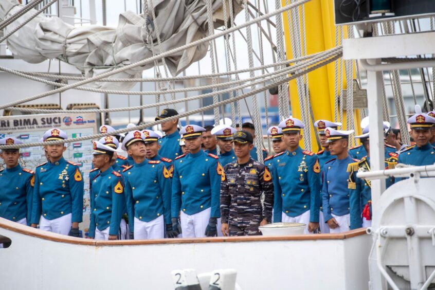 Indonesian Navy on the Bima Suci