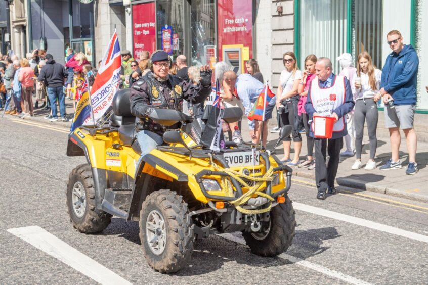 A quad bike was among the spectacles to see during the parade.