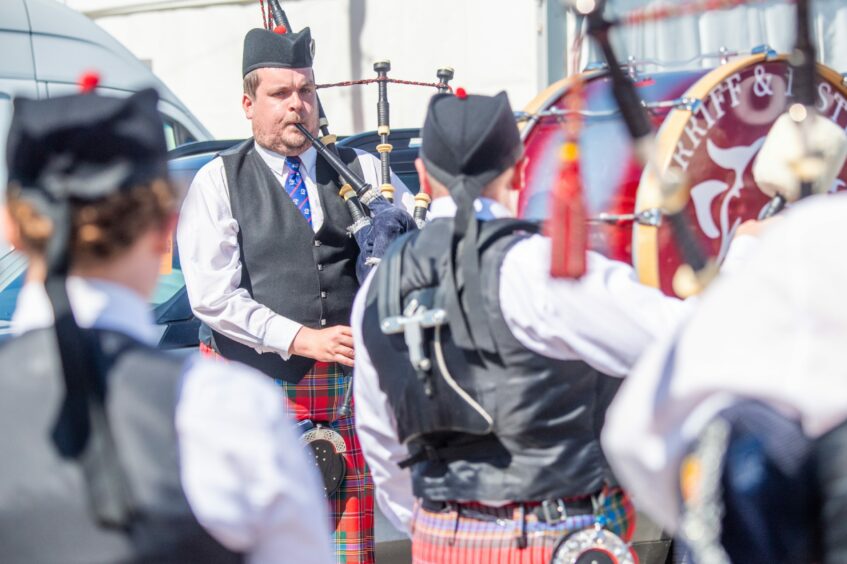 Piping and Highland dancing was part of the event. 