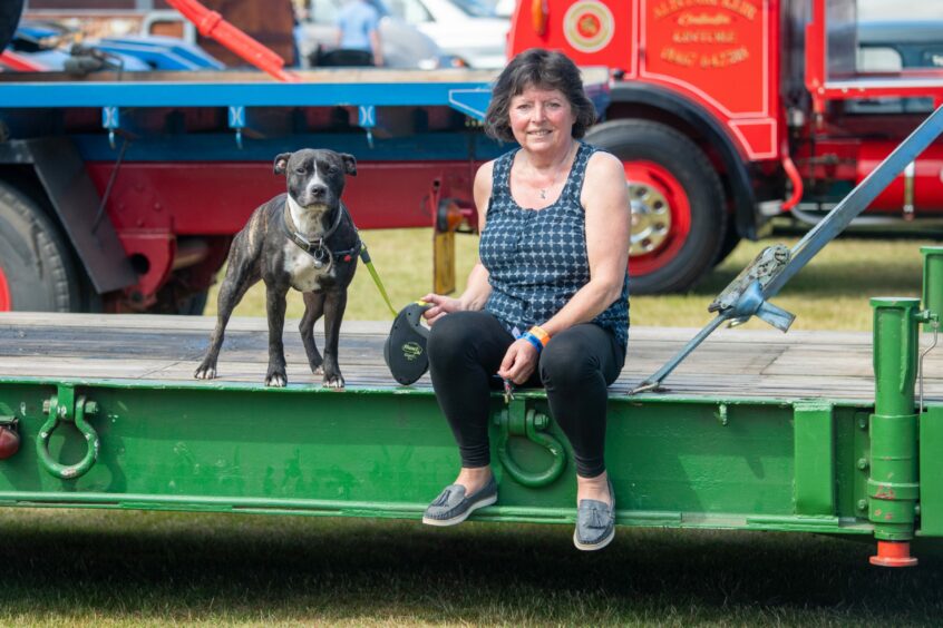 Jane Arbuthnott of Torphins with puppy Rosie. 