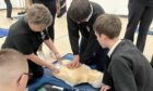Just some of the 1,000 Lochside Academy pupils who have been trained to save lives. Image: Mike Will