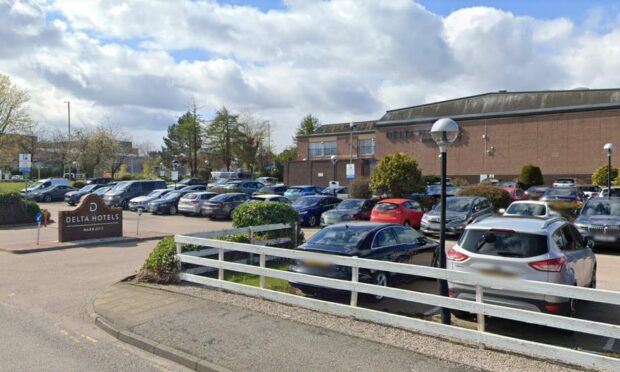 The incidents took place at the Marriot Hotel in Dyce. Image: Google Maps