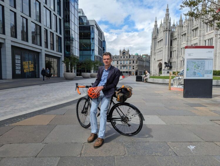 Chairman of Aberdeen Cycle Forum Gavin Clark has some reservations on the huge bike-friendly Aberdeen city centre overhaul. Image: Aberdeen City Council