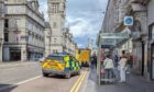 Police and ambulance teams were called to reports of an injured man on Tuesday afternoon. Image: Callum Main / DC Thomson.