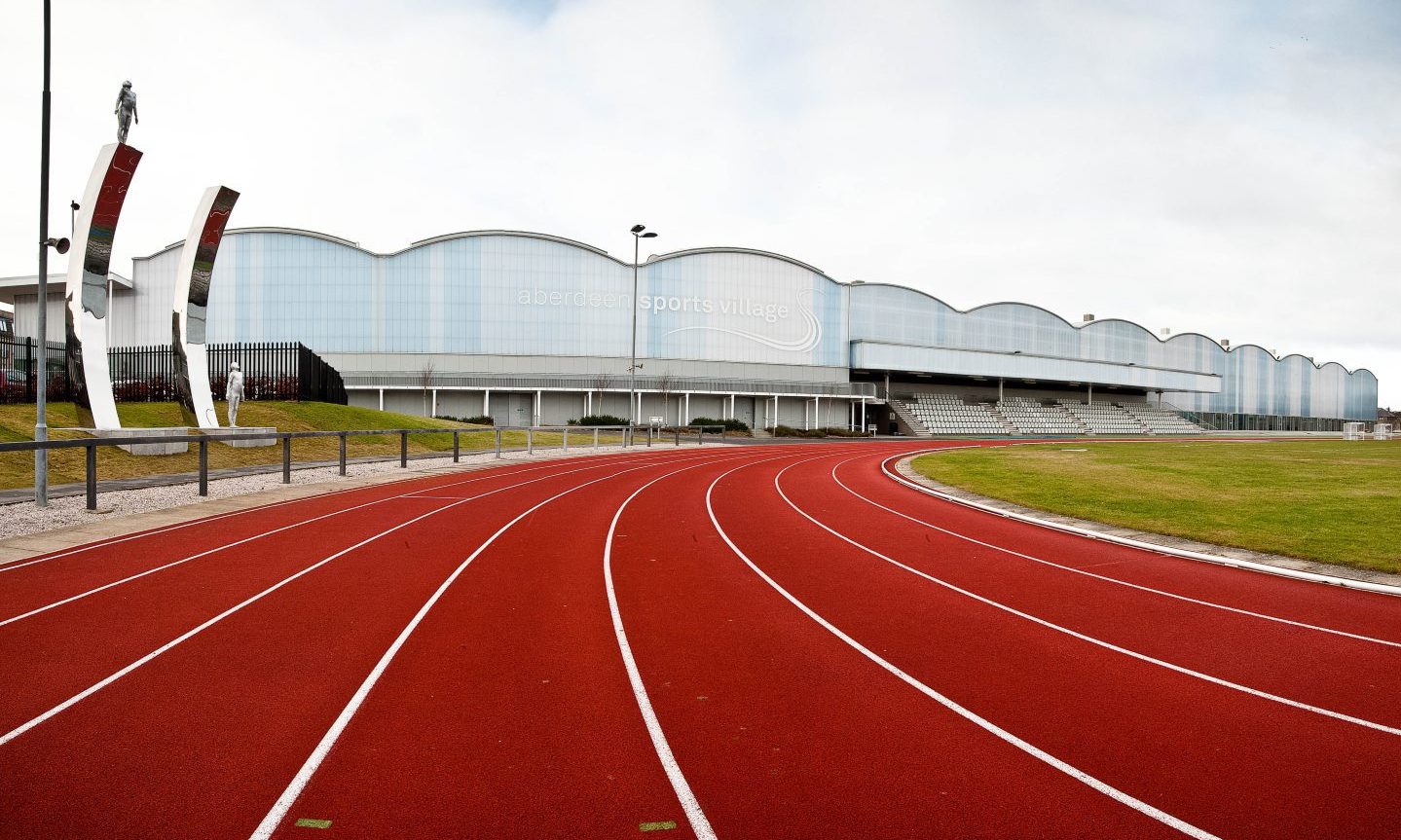 The running track at Aberdeen Sports Village