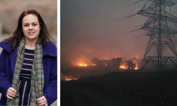 Kate Forbes/Cannich wildfire.