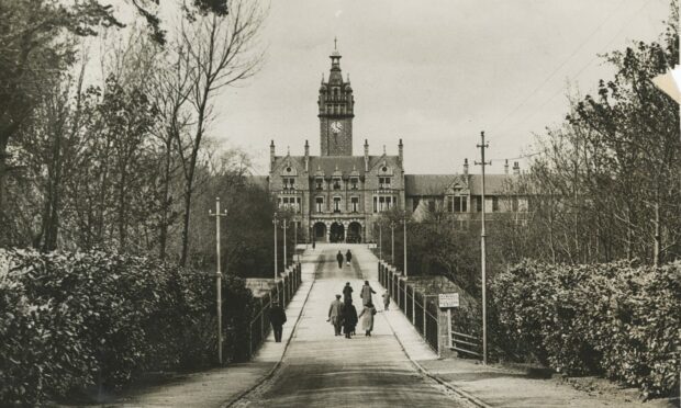 The entrance to Woodend Hospital in Aberdeen in 1948, just before the NHS was launched. Image: DC Thomson