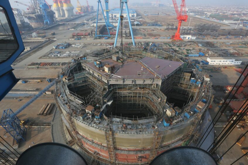The Western Isles FPSO under construction in China.
