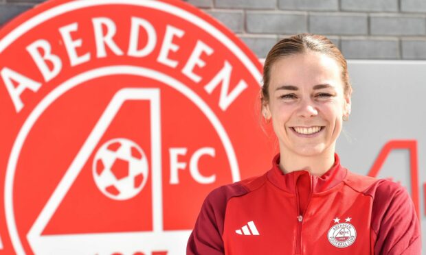 Aberdeen Women's new captain Nadine Hanssen pictured at the club's training base, Cormack Park.
