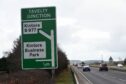 Construction work on "road safety improvements" starts on the A96 near the B977. Image: Kenny Elrick/DC Thomson
