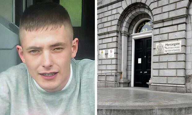 Paul John McCallum leapt from the dock at Aberdeen Sheriff Court upon hearing he was sentenced to a period of custody. Image: Facebook/DC Thomson.