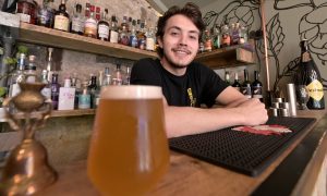 Calum McWilliam, manager of Against the Grain in Elgin. Image: Sandy McCook/DC Thomson