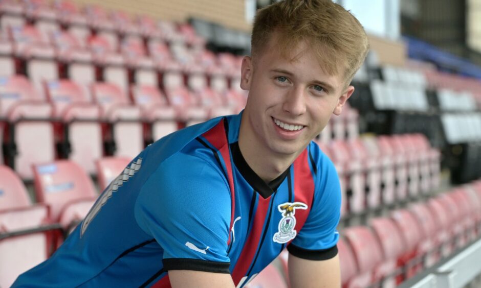 Adam Brooks settles in at Caley Thistle after signing a two-year deal after moving on from Celtic. Image: Sandy McCook/DC Thomson