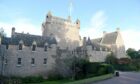 Cawdor Castle where the wasp kept dive bombing the video.