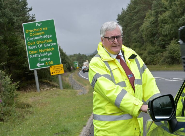 Fergus Ewing, who has spoken out about his party's failure in dualling the road, on the A9