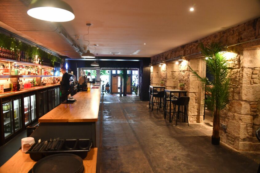 The bar area at Badenoch's restaurant in Elgin.