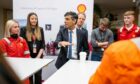Prime Minister Rishi Sunak during his visit to Shell St Fergus Gas Plant in Peterhead, Aberdeenshire, for the  announcement of further measures to protect the UK's long-term energy security. Image: PA.