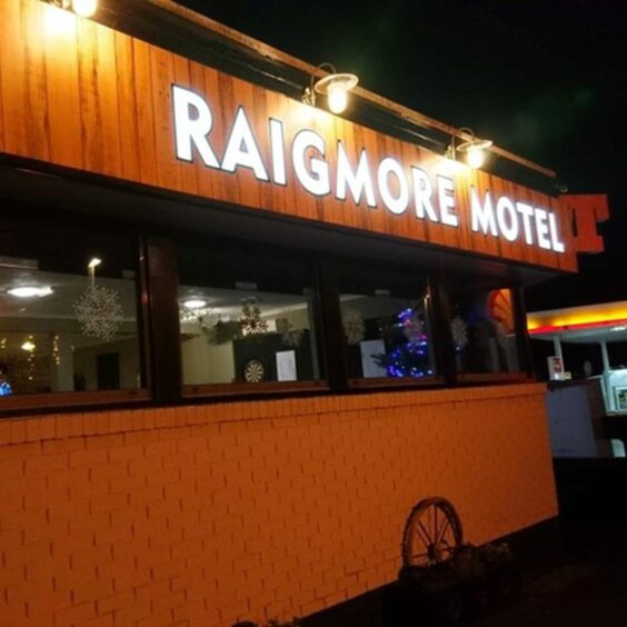 Exterior of Raigmore Motel