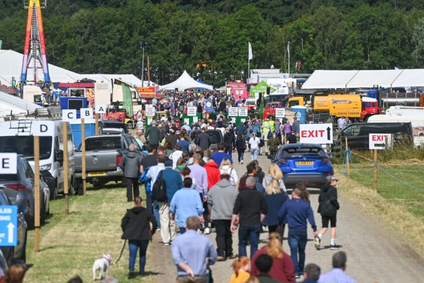 Crowds at the Turriff Show.