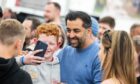Humza Yousaf met with crowds of music fans at Speyfest. Image: Paul Campbell/ Speyfest.