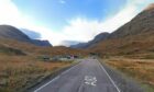 A82 road is closed in both directions.