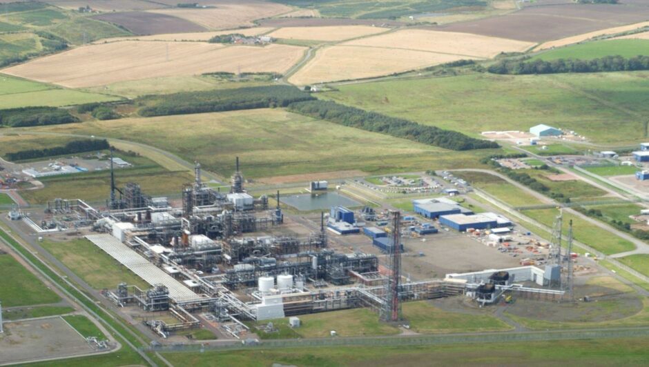 The St Fergus gas terminal, where the Acorn CCS project is based.