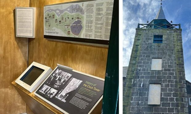 Stonehaven Clock Tower reopens to the public following programme of improvements. Image: Aberdeenshire Council.