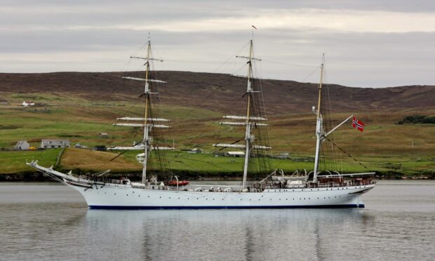 The grand Statsraad Lehmkuhl is a stunning three-masted barque, this tall boat will be coming to port of Aberdeen