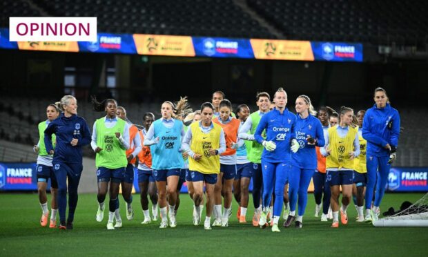 French players warm up at a team training session ahead of the 2023 Fifa Women's World Cup (Image: James Ross/EPA-EFE/Shutterstock)