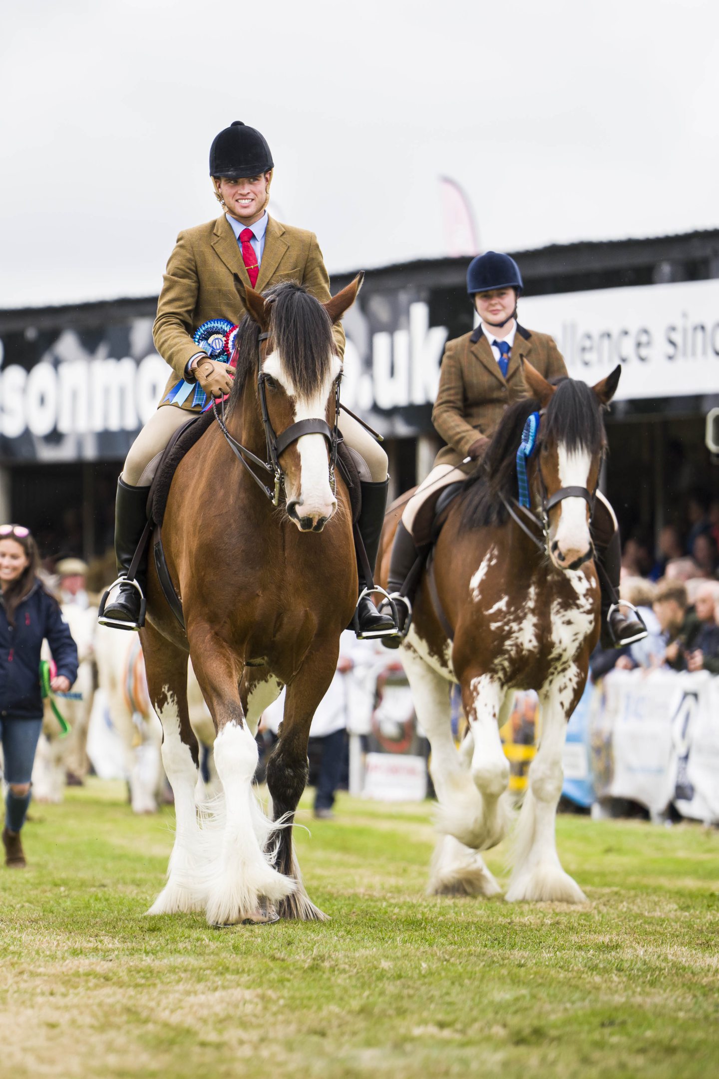 The Grand Parade of cattle, goats, sheep and Clydesdale horses was held on Monday.