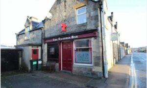 Former Victoria Bar in Rothes pictured before work started on the transformation.