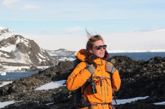Beth Hitchcock grew up in Collieston, and is now a polar expedition guide. Image: Supplied by Beth Hitchcock.