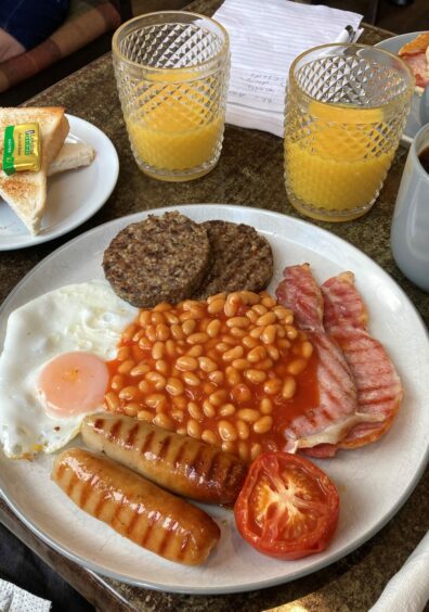 The Big Een breakfast at Blether cafe in Cults.